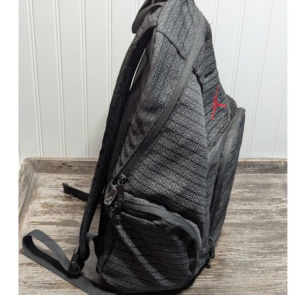 Nike Air Jordan Jumpman 23 Gray Backpack Model Padded Straps - Picture 4 of 5